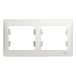 Рамка 2 поста Schneider Electric Glossa горизонтальная белый