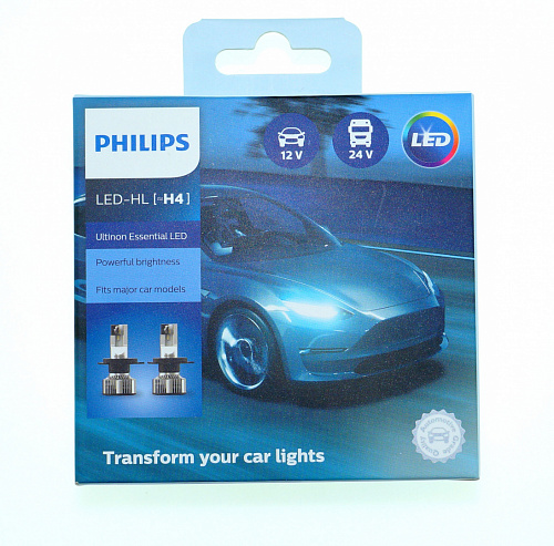 Светодиодная лампа H4 Philips Ultinon Essential LED-HL 6500K 12/24V 11342UE2X2 2шт