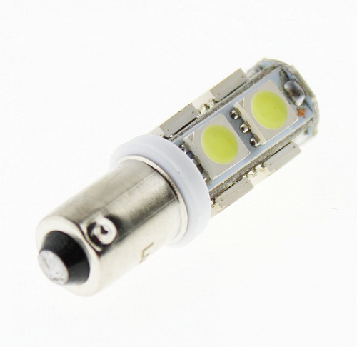 Светодиодная лампа T4W (BA9s) 24V 5050 9 SMD LED White Lumen
