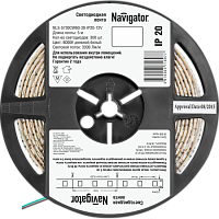 Лента светодиодная Navigator NLS-5730CW60-30-IP20-12V R5 White