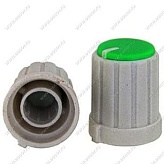 Ручка приборная RR4853 (6мм, круг) зелёный