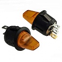 Переключатель клавишный KCD1-101N-5H-Y/3P on-off желтый