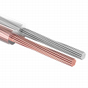 Кабель акустический Rexant SILICON 2x0.5мм, медный,прозрачный
