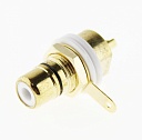 RCA гнездо на панель N1033 (GOLD) чёрный, Разъём