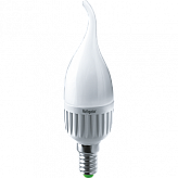 Лампа "свеча на ветру" Navigator NLL-FC37-7-230-4K-E14-FR (аналог 60Вт, белый)
