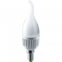Лампа "свеча на ветру" Navigator NLL-FC37-7-230-4K-E14-FR (аналог 60Вт, белый)