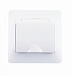 Розетка с крышкой 1-ая с/у с з/к Schneider Electric Glossa 250V 16A белый