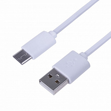 Шнур USB-A (шт) - USB type C 1,0м Rexant белый