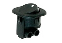 Переключатель клавишный RS-101-7C on-off чёрный (под винт)