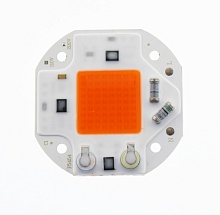Светодиодная матрица «прямого включения» для растений ST 20W FITO COB (220V, 900lm, 450nm 655nm, 54x54mm)