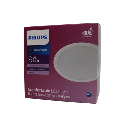 Светильник Philips 59449 MESON 105 9W WH recessed LED (9Вт, 650Лм, 6.5К) 1 Повреждение упаковки
