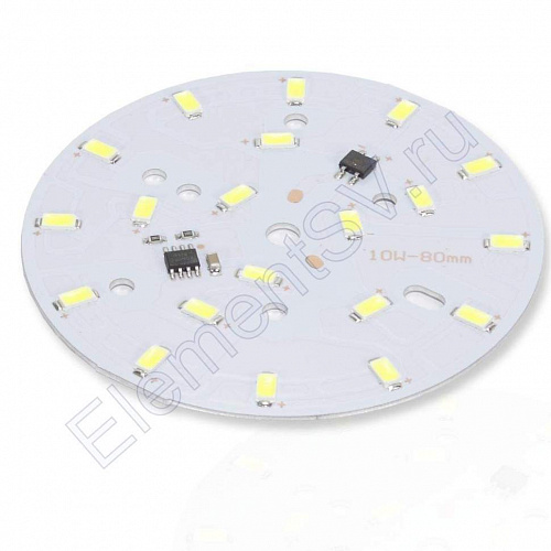 Светодиодная матрица "прямого включения" IC 10W 6000К smd5730 (220V, 850lm, 20LED, d80mm)