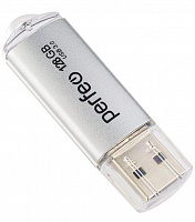 Карта памяти Perfeo USB3.0 128GB C14 Silver metal series