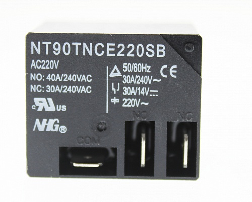 NT90T-N-C-E-AC220V-S-B, 40A, 1C, Реле электромагнитное NT90T-N-C-E-AC220V-S-B, 40A, 1C