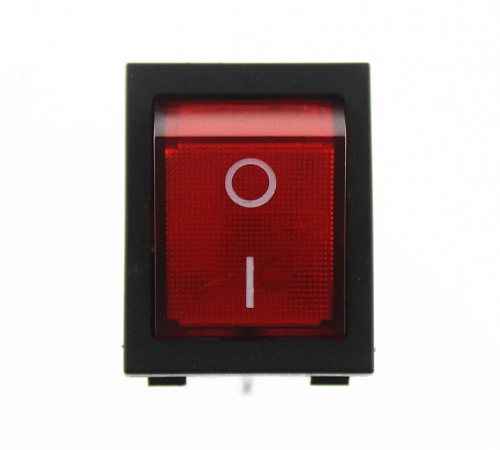 Переключатель клавишный RK1-03 on-off красный