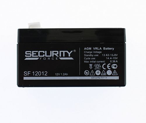 Аккумулятор свинцово-кислотный Security Force SF 12012 (12V, 1.2Ah)
