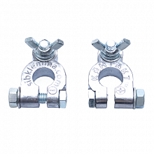 Клемма аккумуляторная европейская с барашком 25024 (комплект "-" , "+")