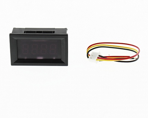 Вольтметр цифровой: 0-33,00VDC green (45х26mm)