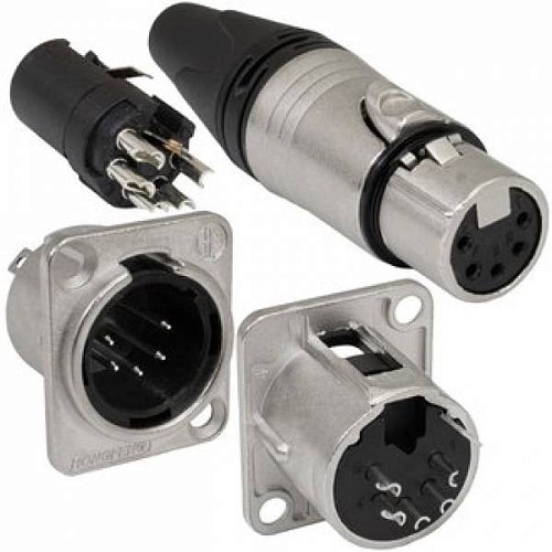 TD-397 XLR разъемы  5M+5F , Разъём
