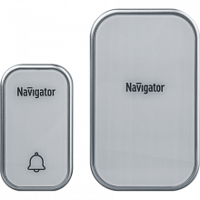 Звонок электрический Navigator NDB-D-AC03-1V1-WH, белый 36 мелодий (1 блок динамика, 1 кнопка)