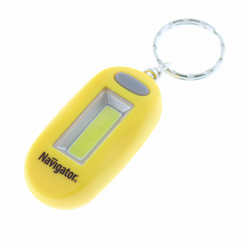 Светодиодный фонарик-брелок Navigator NPT-KC05-2CR2032 (СOB LEDx1Вт, 3 режима, 1,2/2,5/6 ч) IP33