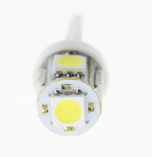 Светодиодная лампа T10 (W5W) 12V 5050 5 SMD LED White Lumen