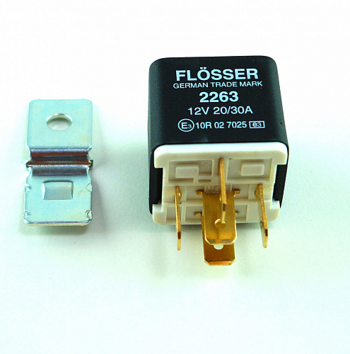 Реле 12V 20/30А 2263 Flosser 5 контактов 