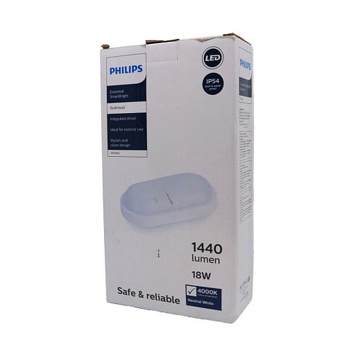 Светильник овальный 18W 4000K 1440lm IP54 Philips WT045C Повреждение упаковки