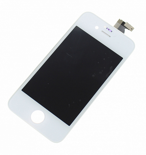 Дисплей для iPhone 4s + тачскрин (белый) с рамкой AAA 