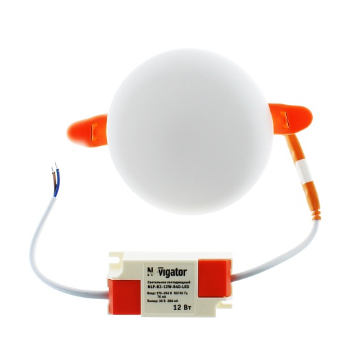 Светильник безрамочный 12Вт, 4000К, круглый с регулируемым диаметром врезного отверстия 50-75 мм Navigator (NLP-R2-12W-840-LED)