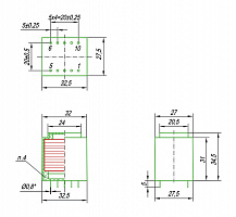 Трансформатор ТПГ4-9 4VA 220V 9V 440mA