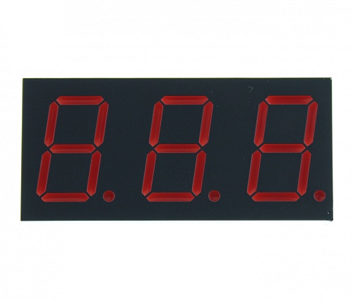 Светодиодный индикатор LED R 3DIG AN GNT-8031BUE-12