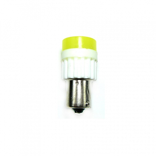 Светодиодная лампа P21W (BA15S) 12V 1 COB LED White 