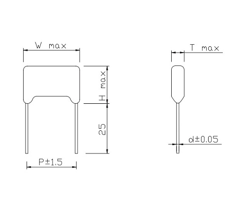 К73-17-400-0,22 10% имп. (CL21), Конденсатор плёночный