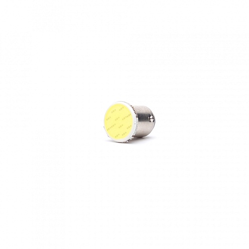 Светодиодная лампа P21/5W (BAY15D) 12V 1 COB LED White 