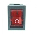 Переключатель клавишный KCD1-104(N)-1C R/4P 12V on-off красный