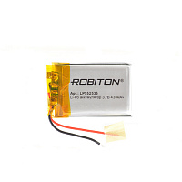 Аккумулятор Robiton LP552535 (Li-pol, 3.7V, 430mAh, 5,5х25x35mm) 