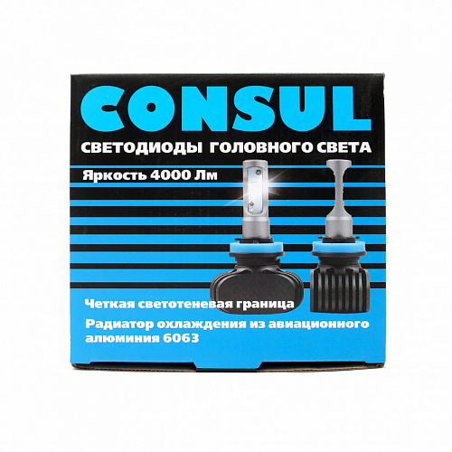 Светодиодная лампа H1 Consul Seoul-csp DSW-D5 LED 5000K 12/24V 2шт