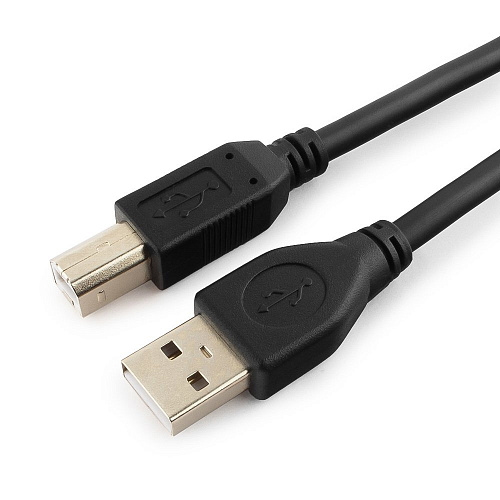 Кабель USB 2.0 Pro CCP-USB2-AMBM-10, AM/BM, 3,0м, экран, черный, пакет