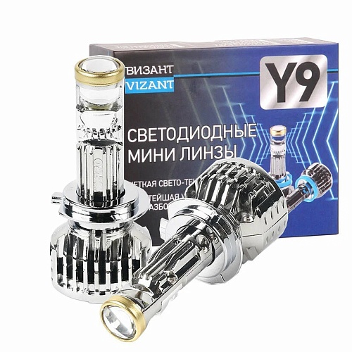 H7 Vizant мини линзы с чипом G-XPx3 5000K 12-24V 2шт