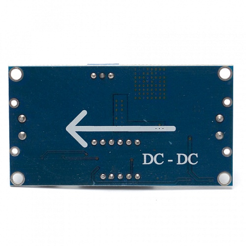 DC-DC стабилизатор понижающий (вход 4-40В выход 1.25-35В, 3А)  с вольтметром, на м/с LM2596      