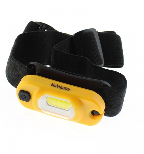 Светодиодный налобный фонарь Navigator NPT-H19-ACCU COB 1 Вт, Li-pol 3.7В 0,25Ач