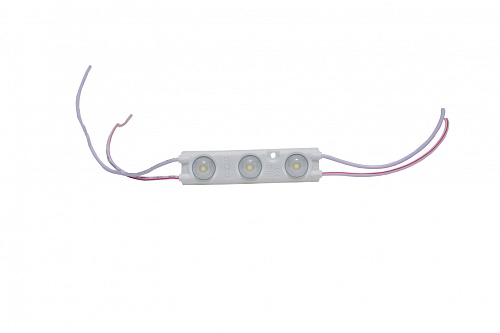 Модуль светодиодный ELP-3-2835-W 3SMD диодов 2835, с линзой, 170гр., 12В, IP65, белый