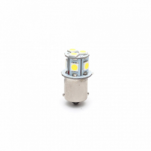 Светодиодная лампа R5W (BA15S) 12V 5050 8 SMD LED White