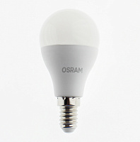 Лампа "шар" светодиодная OSRAM LED Star 9Вт, 806лм, 6500К, E14 (замена 75Вт)