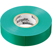 Изолента ПВХ 19x0.18мм, 20м Navigator (зеленая) NIT-A19-20/G