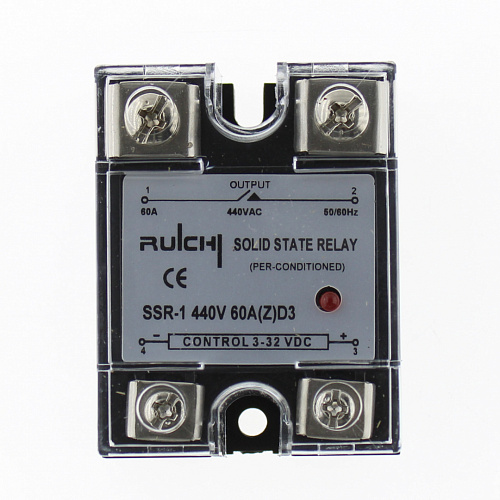 Реле твердотельное SSR-1 440V 60A (Z) D3 (3-32V)