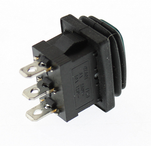 Переключатель клавишный SB008 IP65 on-off-on зеленый