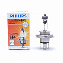 Галогенная лампа головного света H4 Philips Vision+30% 3200К 12V 60/55W P43t-38 12342PRC1