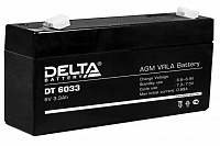 Аккумулятор свинцово-кислотный Delta DT 6033 (6V, 3.3Ah, 134х34х66mm)